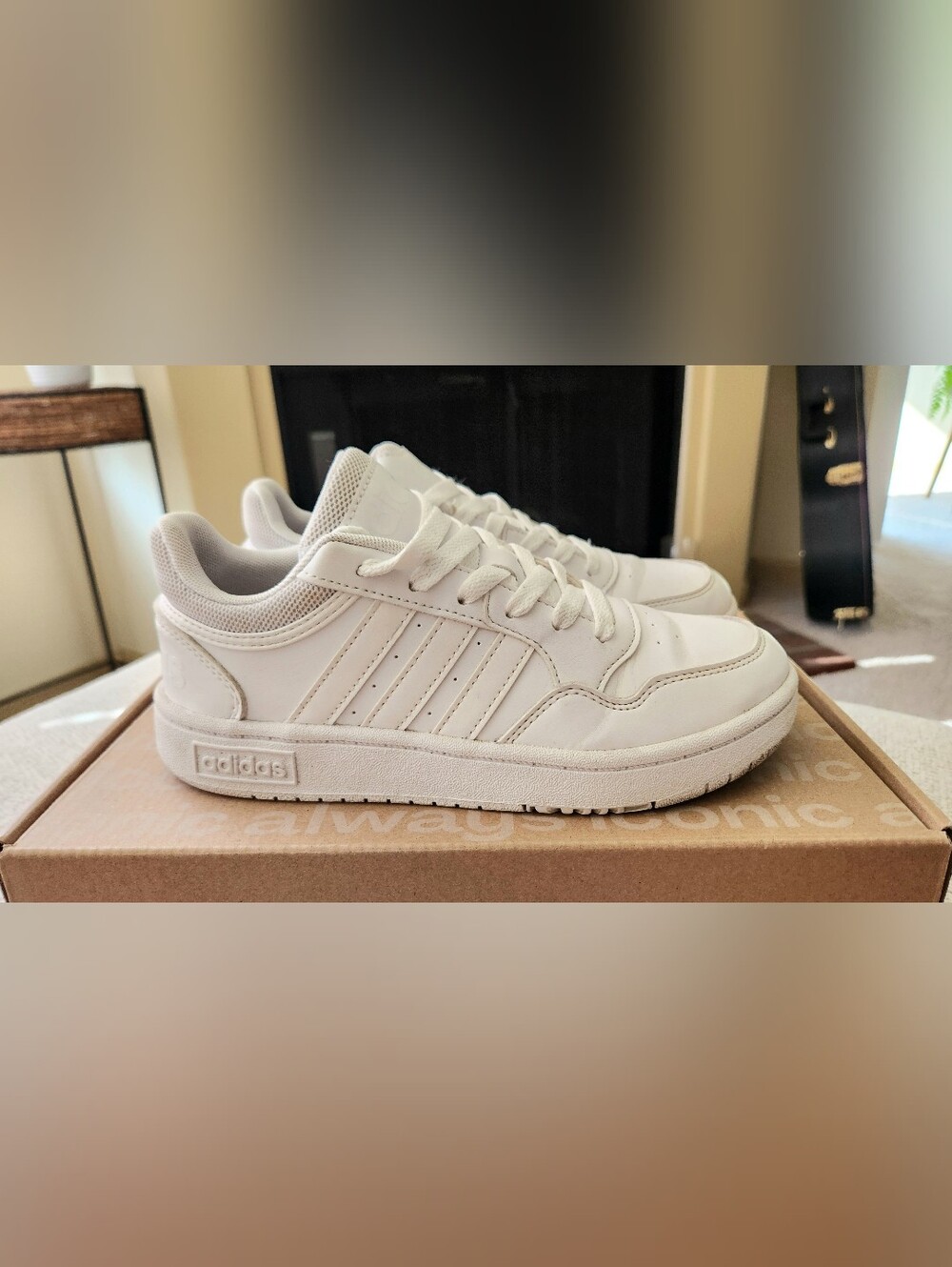 adidas White Kids' Low-Top Sneakers